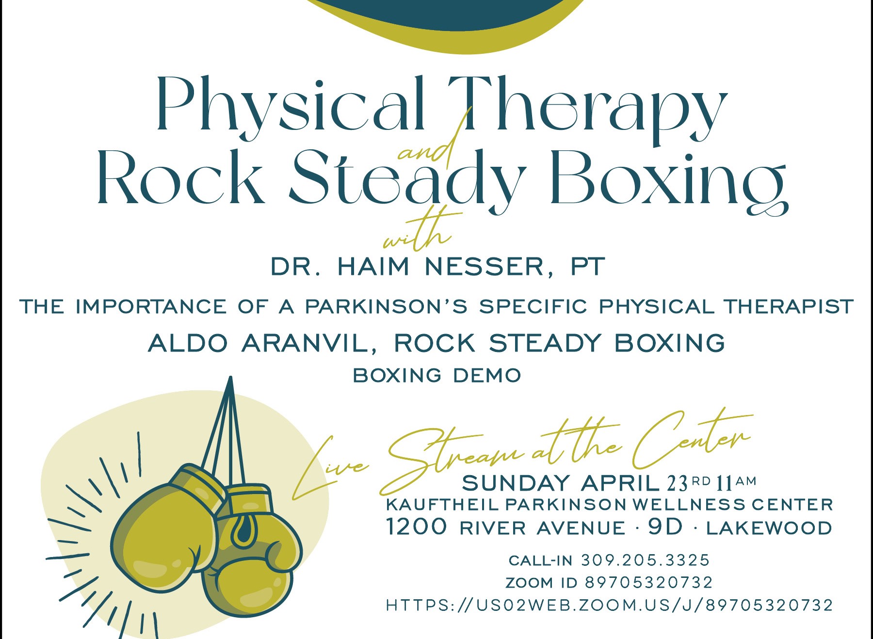 PT and Rock Steady Boxing Event
